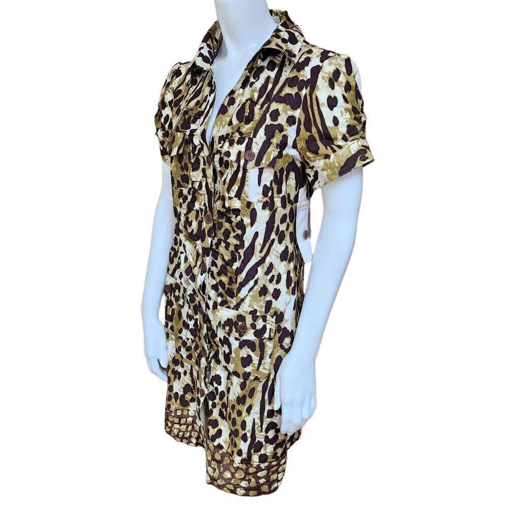 NWT NY Collection Animal Print Dress (M)